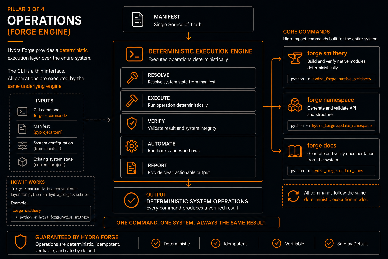 Hydra Forge operations pillar